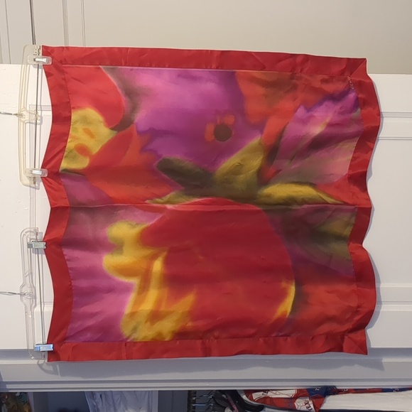 Vibrant Floral Silk Scarf - Picture 1 of 4